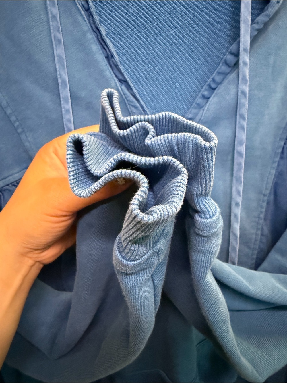 Anthropologie Daily Practice The Sapphire Hoodie Sweatshirt - Picture 7 of 11